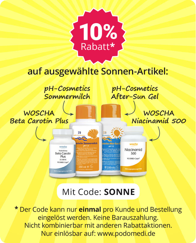 Rabattaktion für ausgewählte Sonnenartikel